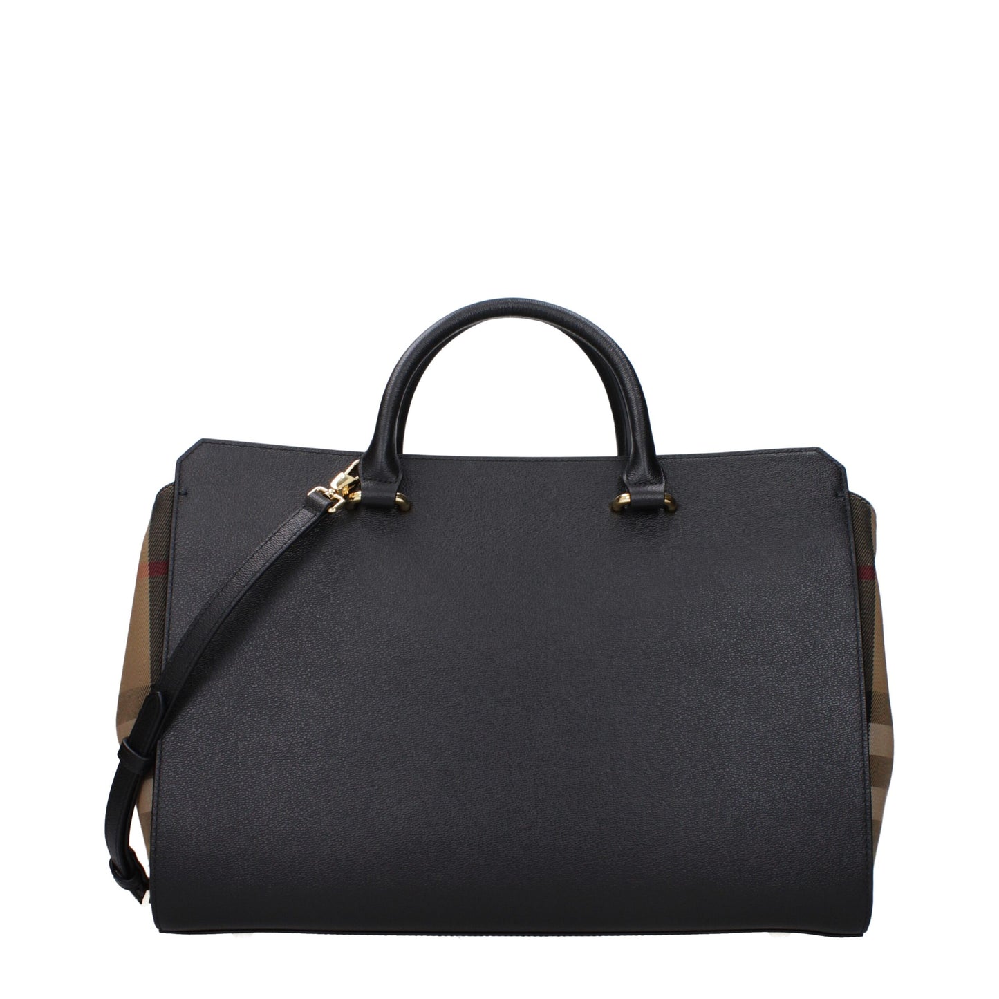 Sac à main Burberry en cuir noir