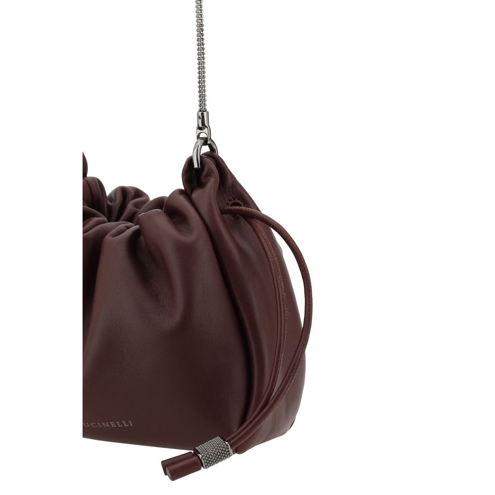 Brunello Cucinelli Bucket Mellow mini Shoulder Bag at The Platonist
