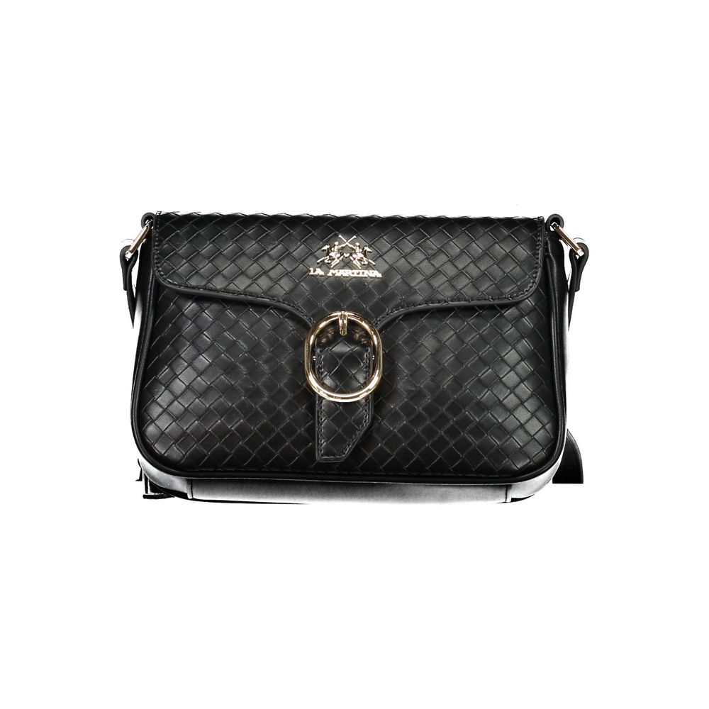 Sac à main en polyéthylène noir La Martina