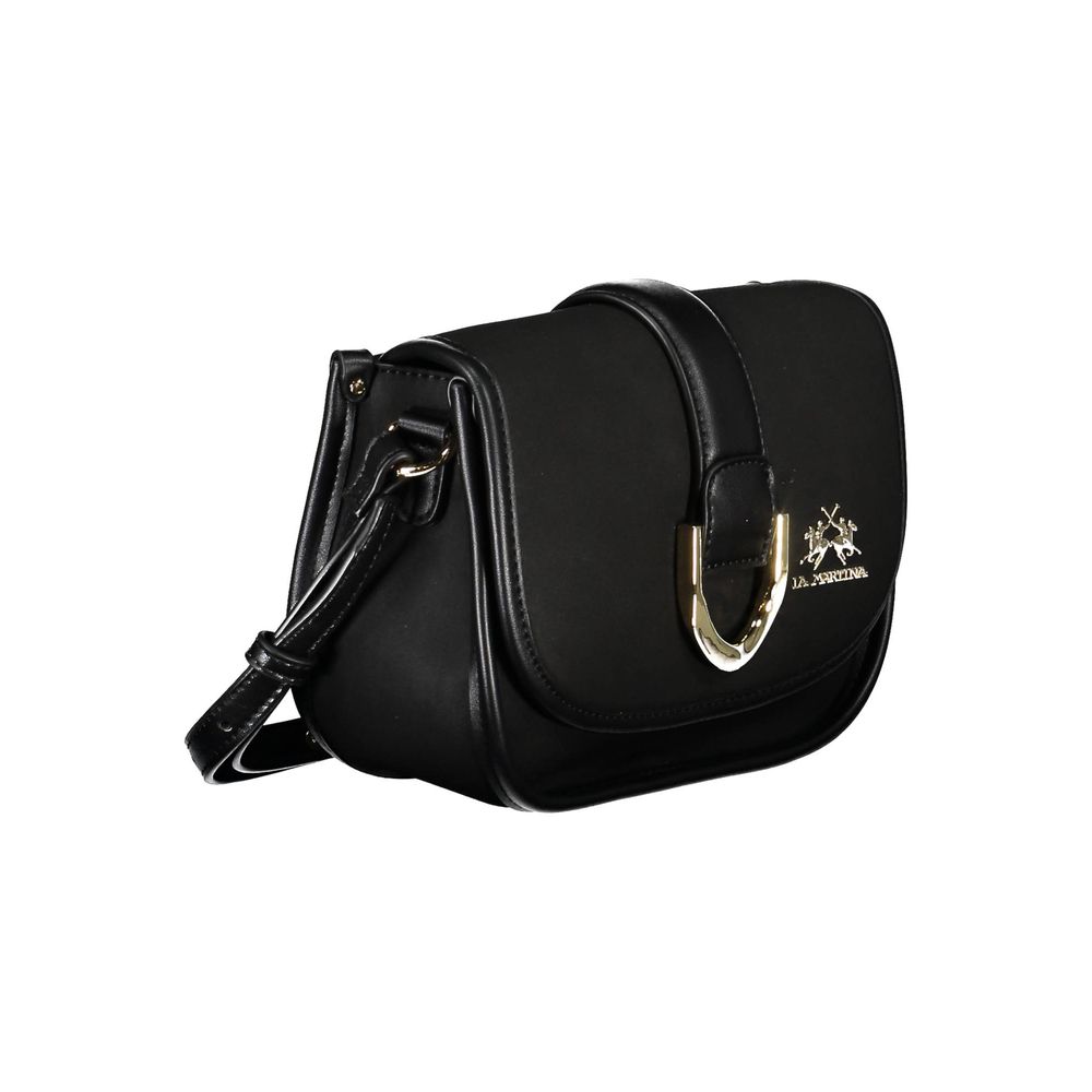 Sac à main en polyéthylène noir La Martina