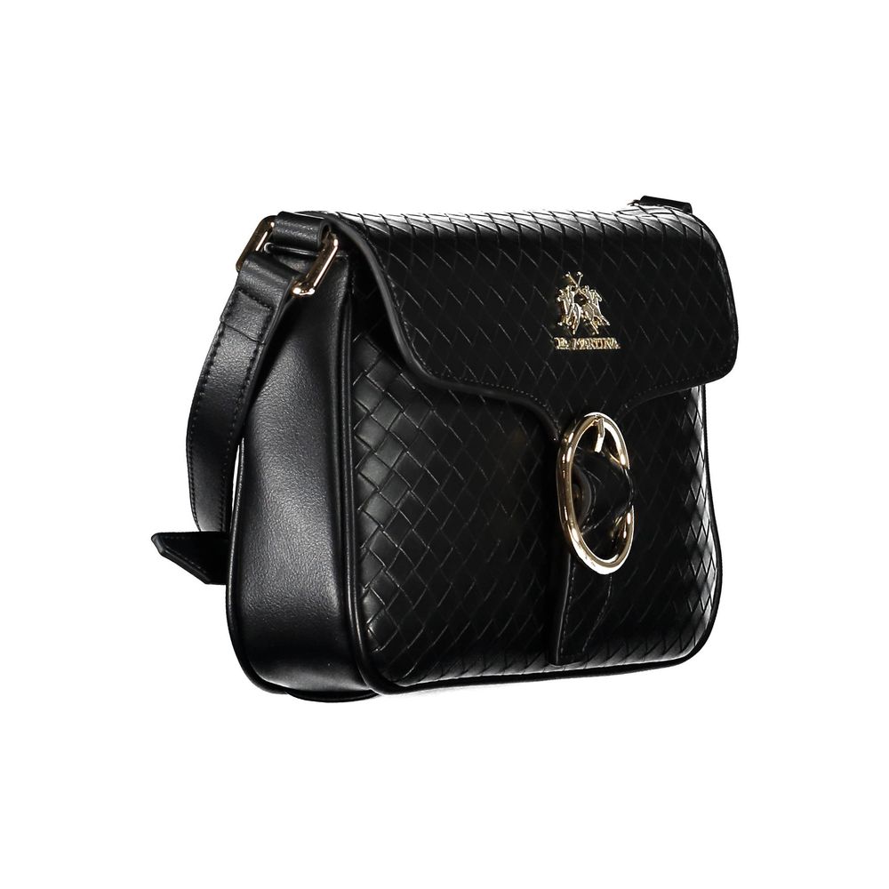 Sac à main en polyéthylène noir La Martina