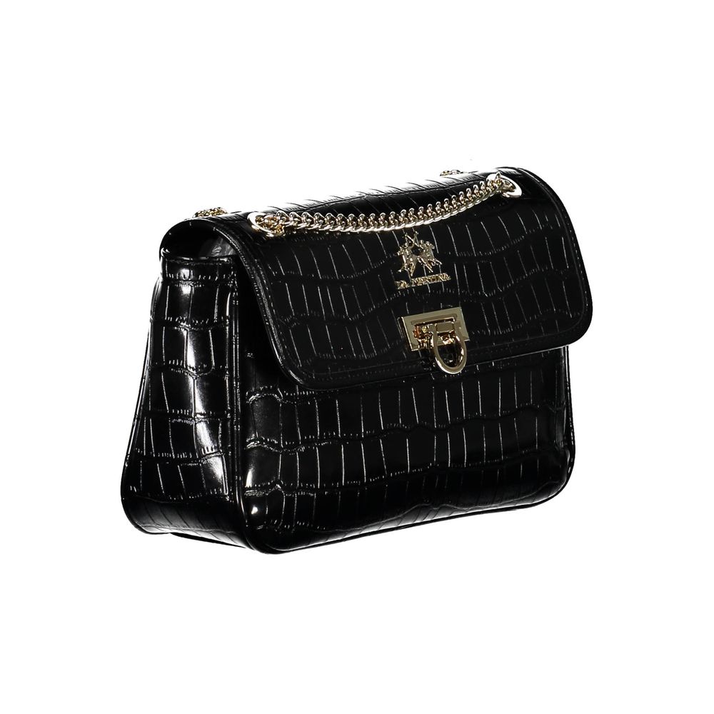 Sac à main en polyéthylène noir La Martina