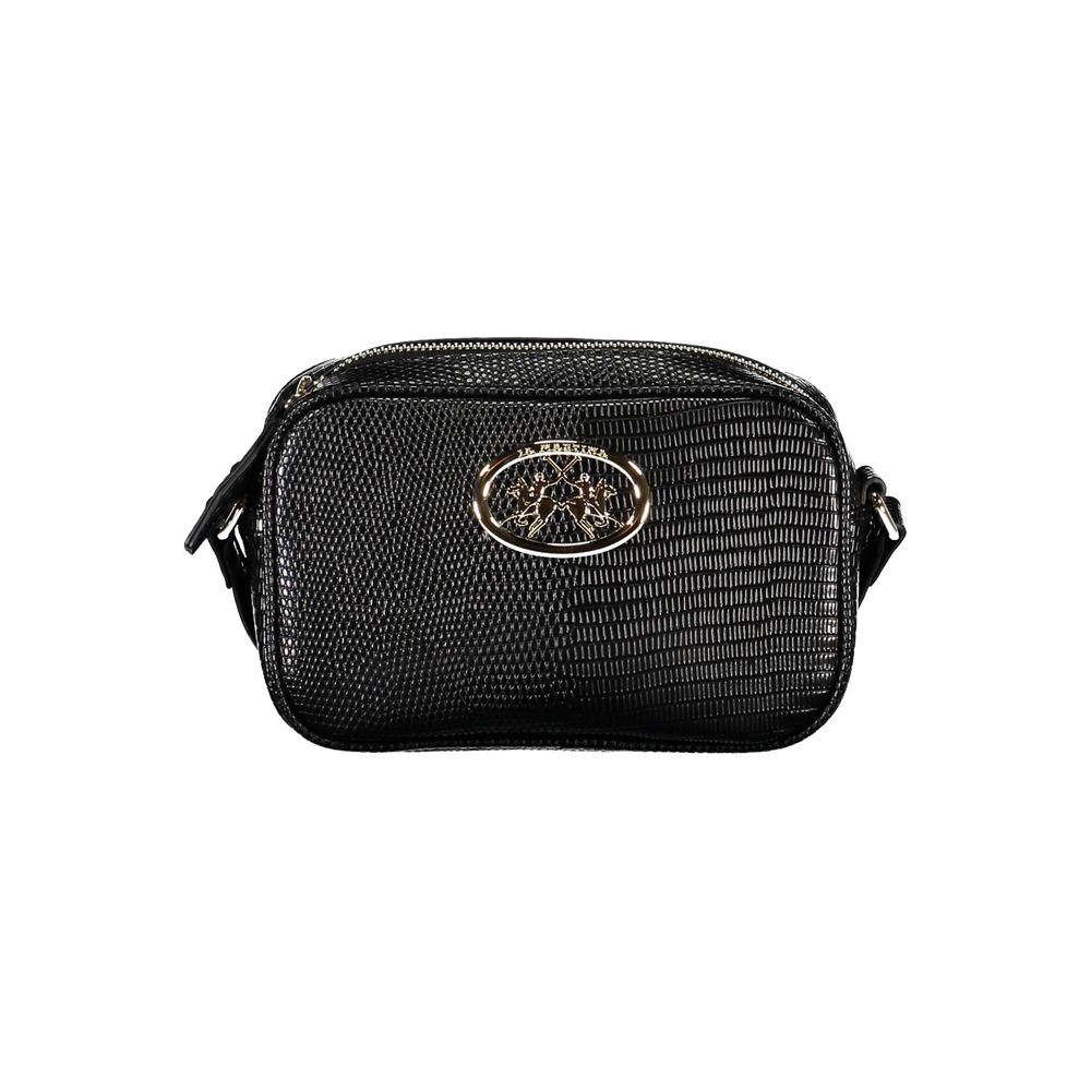 Sac à main en polyéthylène noir La Martina