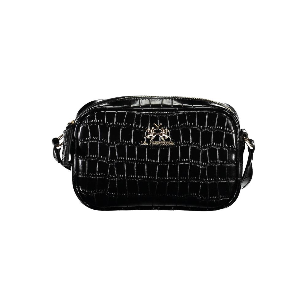 Sac à main en polyéthylène noir La Martina