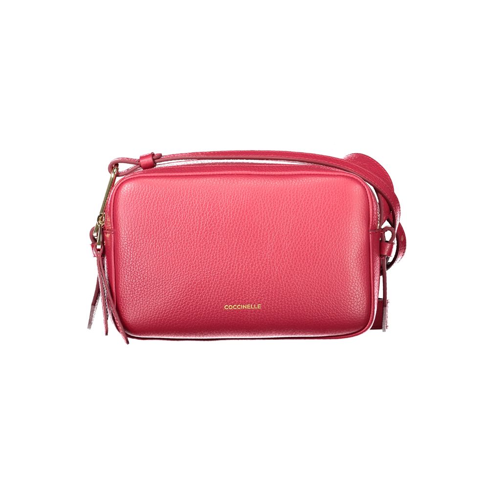 Sac à main en cuir rouge Coccinelle