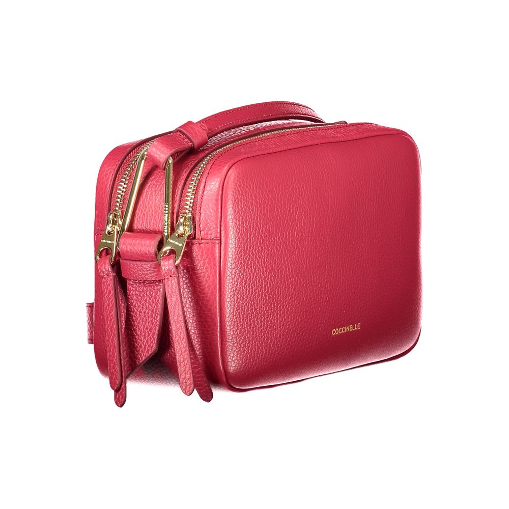 Sac à main en cuir rouge Coccinelle