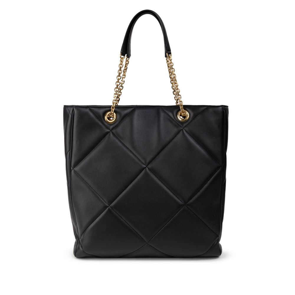 Dolce & Gabbana – Schwarze Leder-Einkaufstasche
