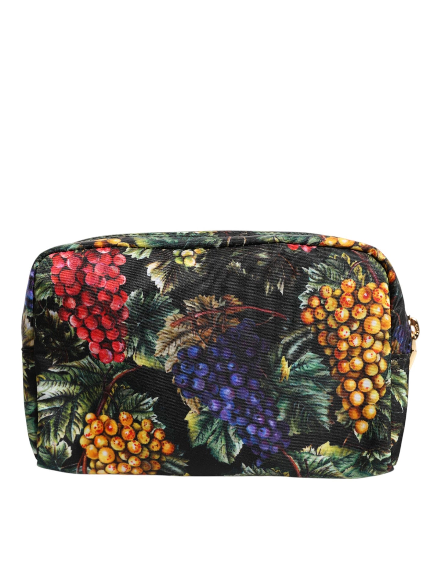 Pochette Dolce & Gabbana à imprimé raisin multicolore et plaque logo