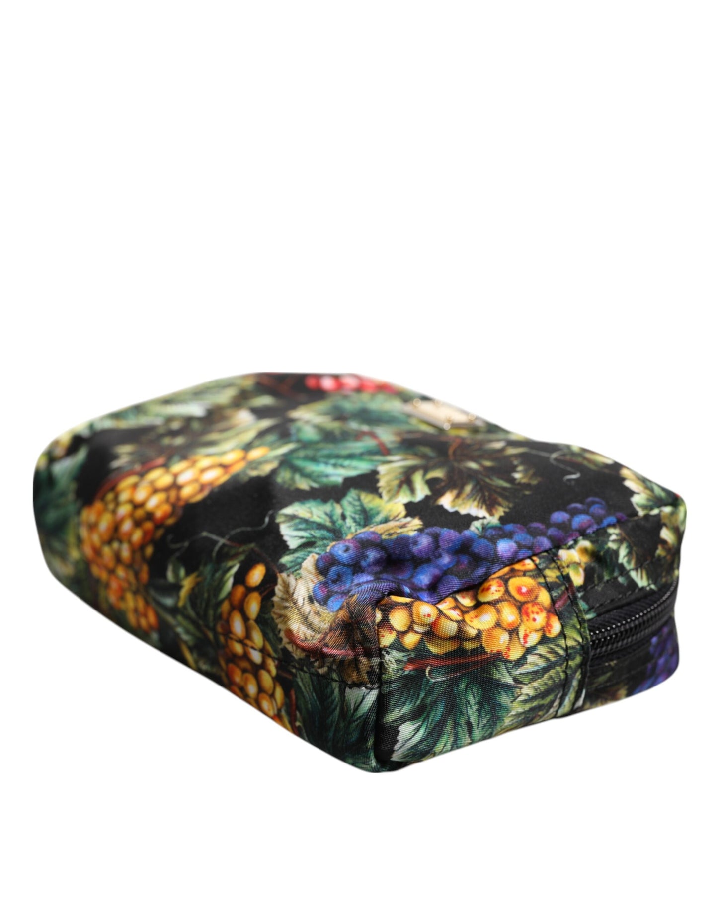 Pochette Dolce & Gabbana à imprimé raisin multicolore et plaque logo
