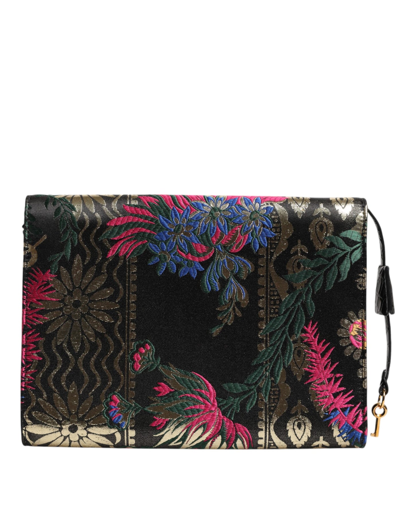 Sac porte-documents Dolce & Gabbana en jacquard floral multicolore