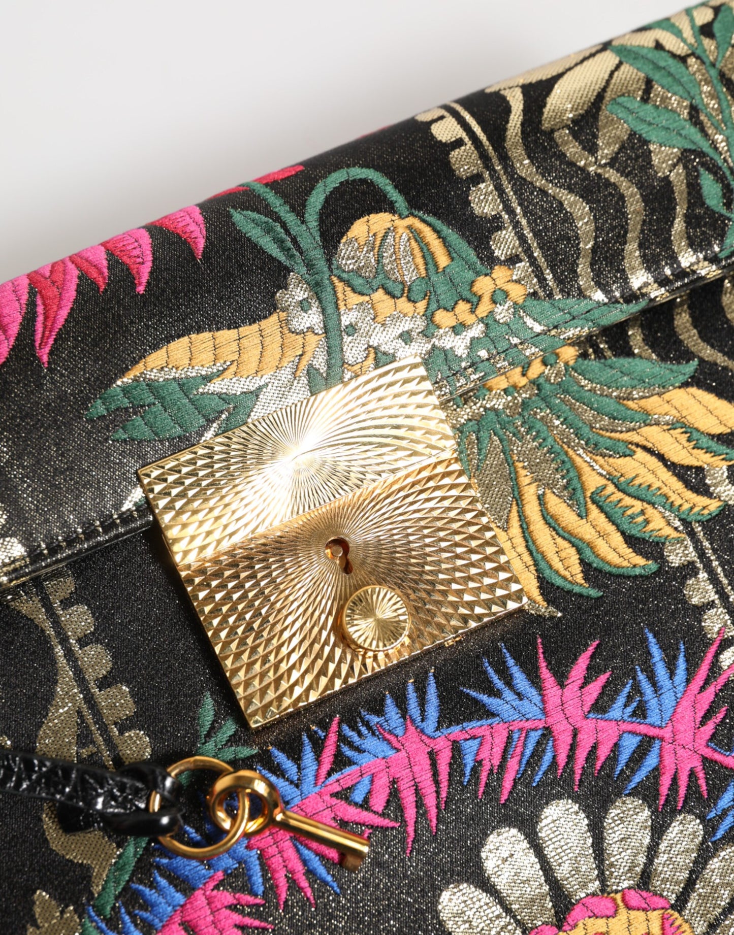 Sac porte-documents Dolce & Gabbana en jacquard floral multicolore