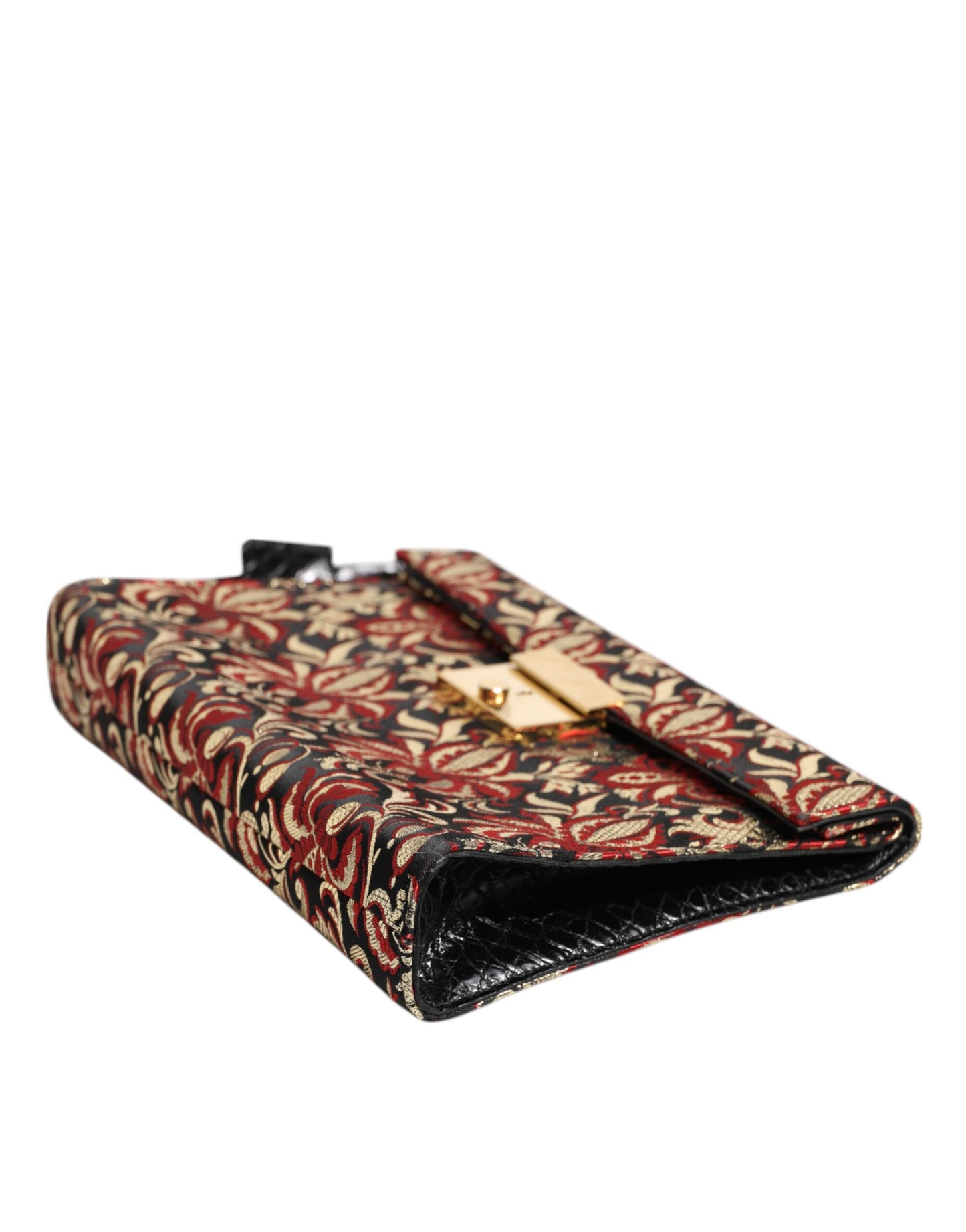 Sac porte-documents Dolce & Gabbana en jacquard floral multicolore