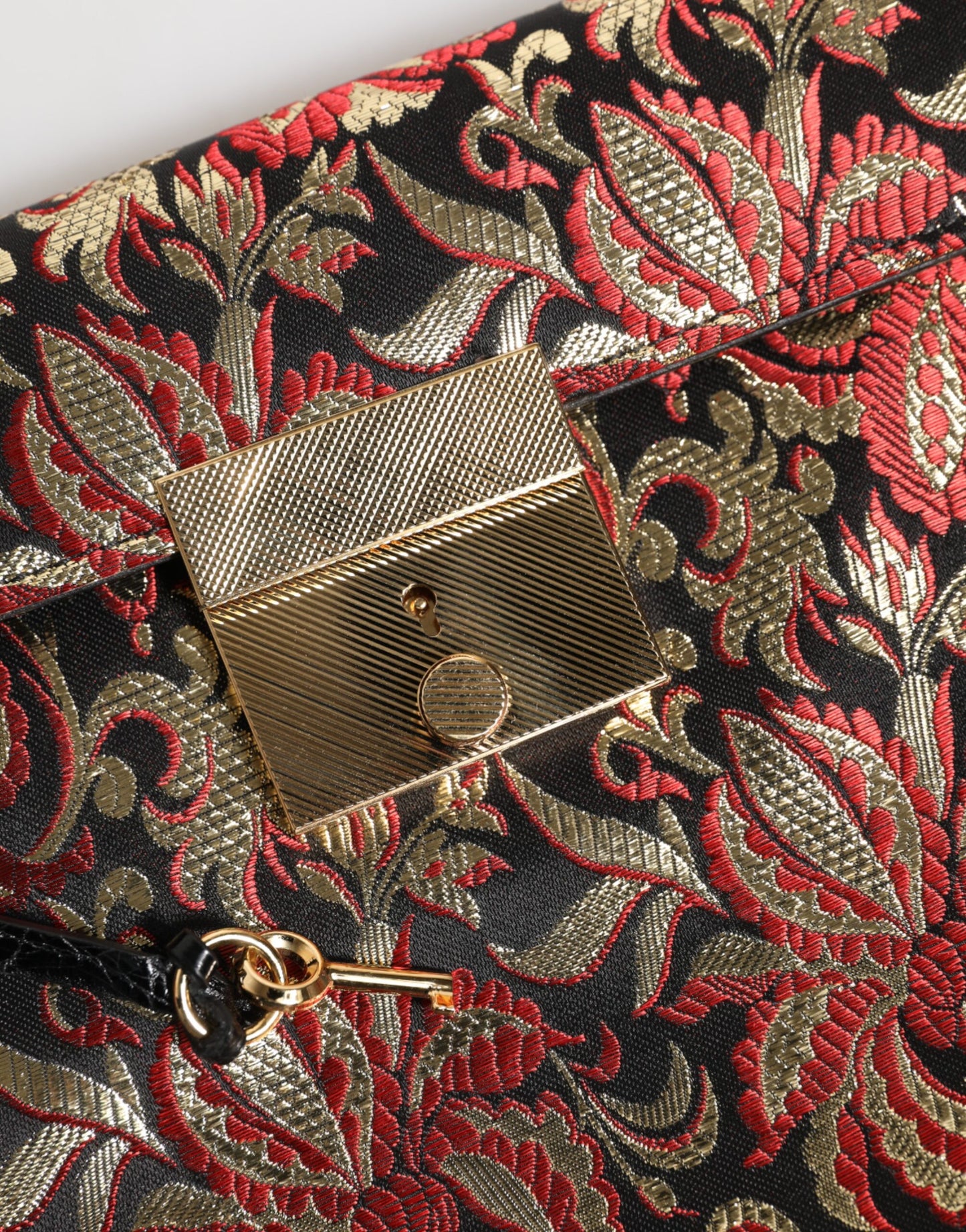 Sac porte-documents Dolce & Gabbana en jacquard floral multicolore