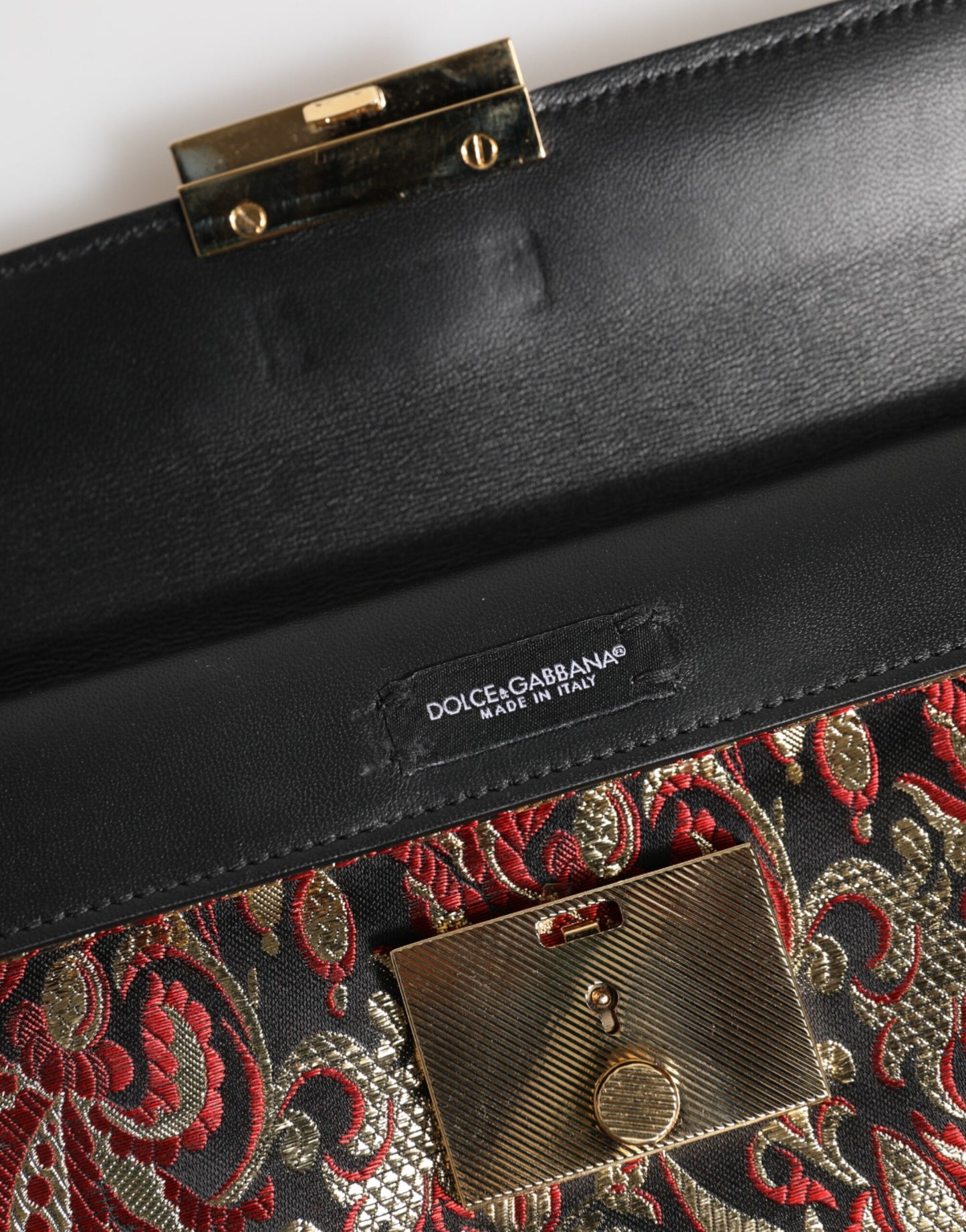 Sac porte-documents Dolce & Gabbana en jacquard floral multicolore
