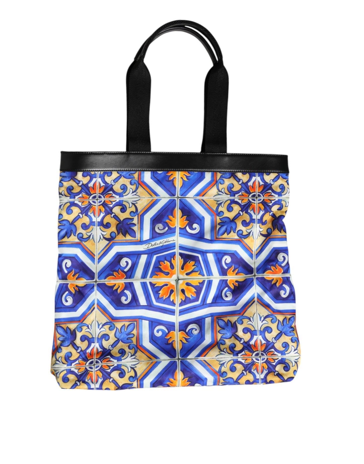 Dolce & Gabbana Sac à bandoulière fourre-tout multicolore à imprimé Maiolica