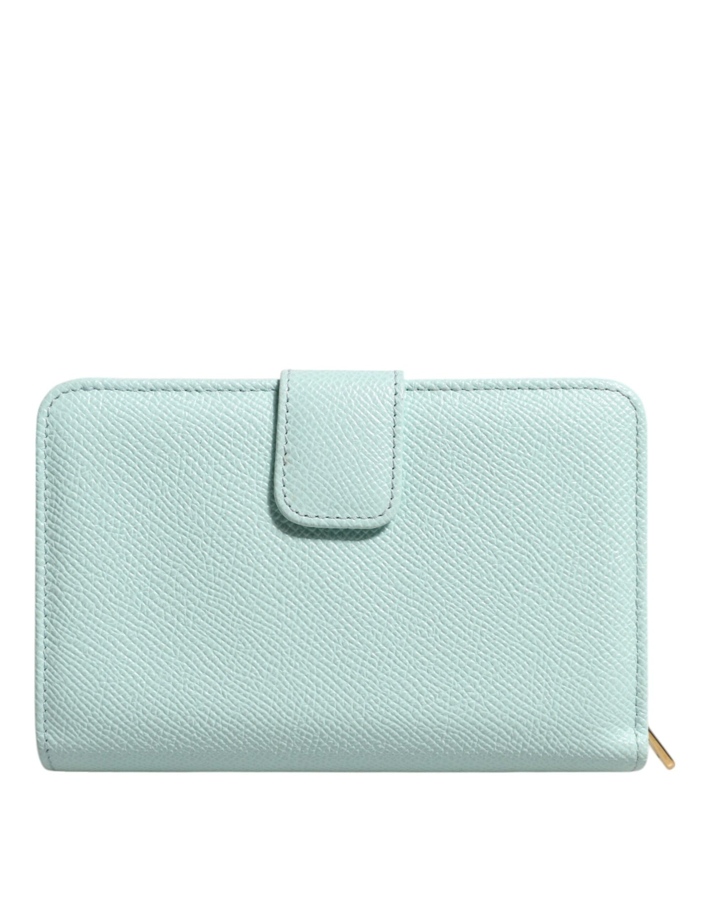 Portefeuille continental à deux volets en cuir vert menthe Dolce & Gabbana