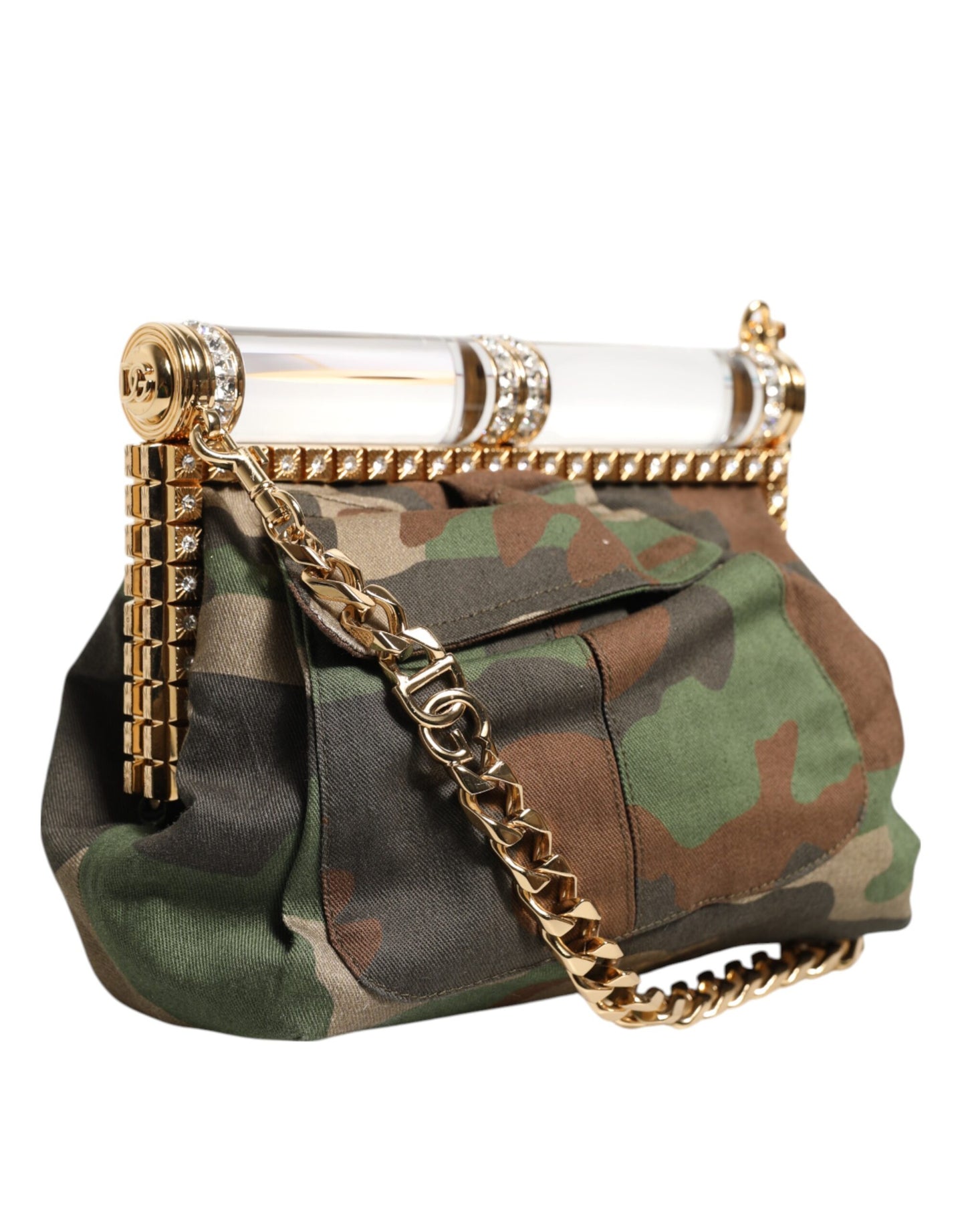 Sac bandoulière camouflage multicolore Sicily de taille moyenne Dolce & Gabbana