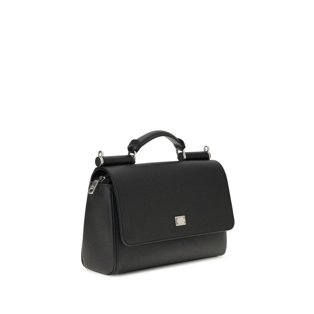 Dolce & Gabbana My Sicily Leather Handbag