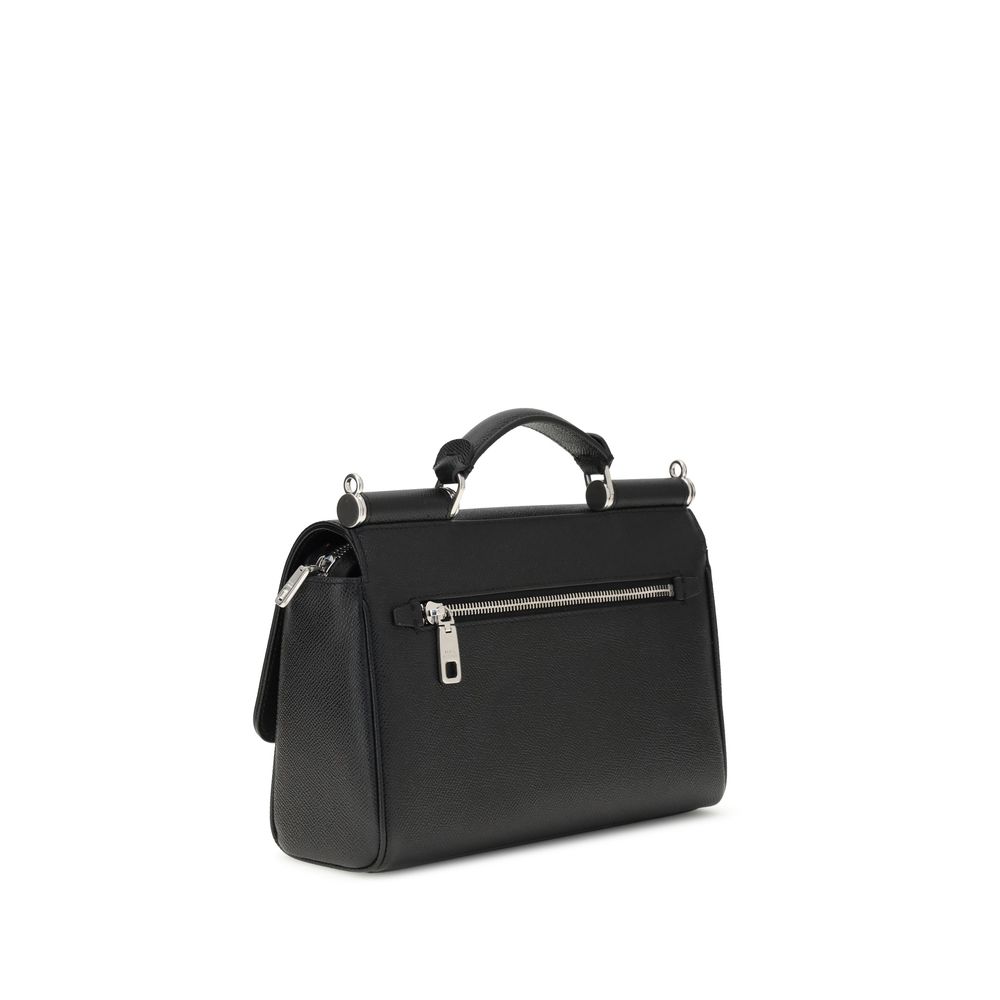 Dolce & Gabbana My Sicily Leather Handbag