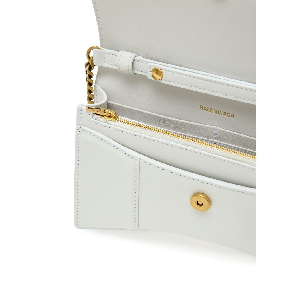 Sac à bandoulière en cuir blanc Balenciaga
