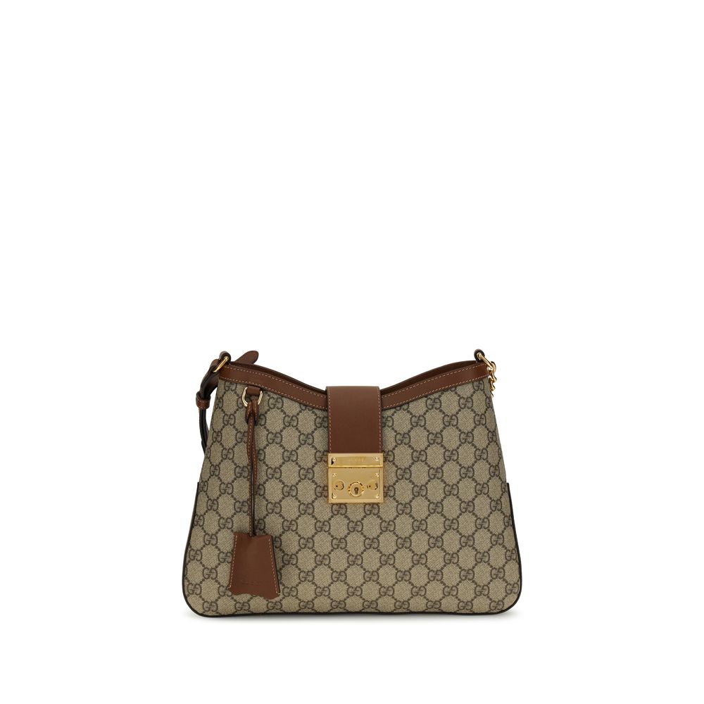Grand sac à bandoulière Gucci avec cadenas