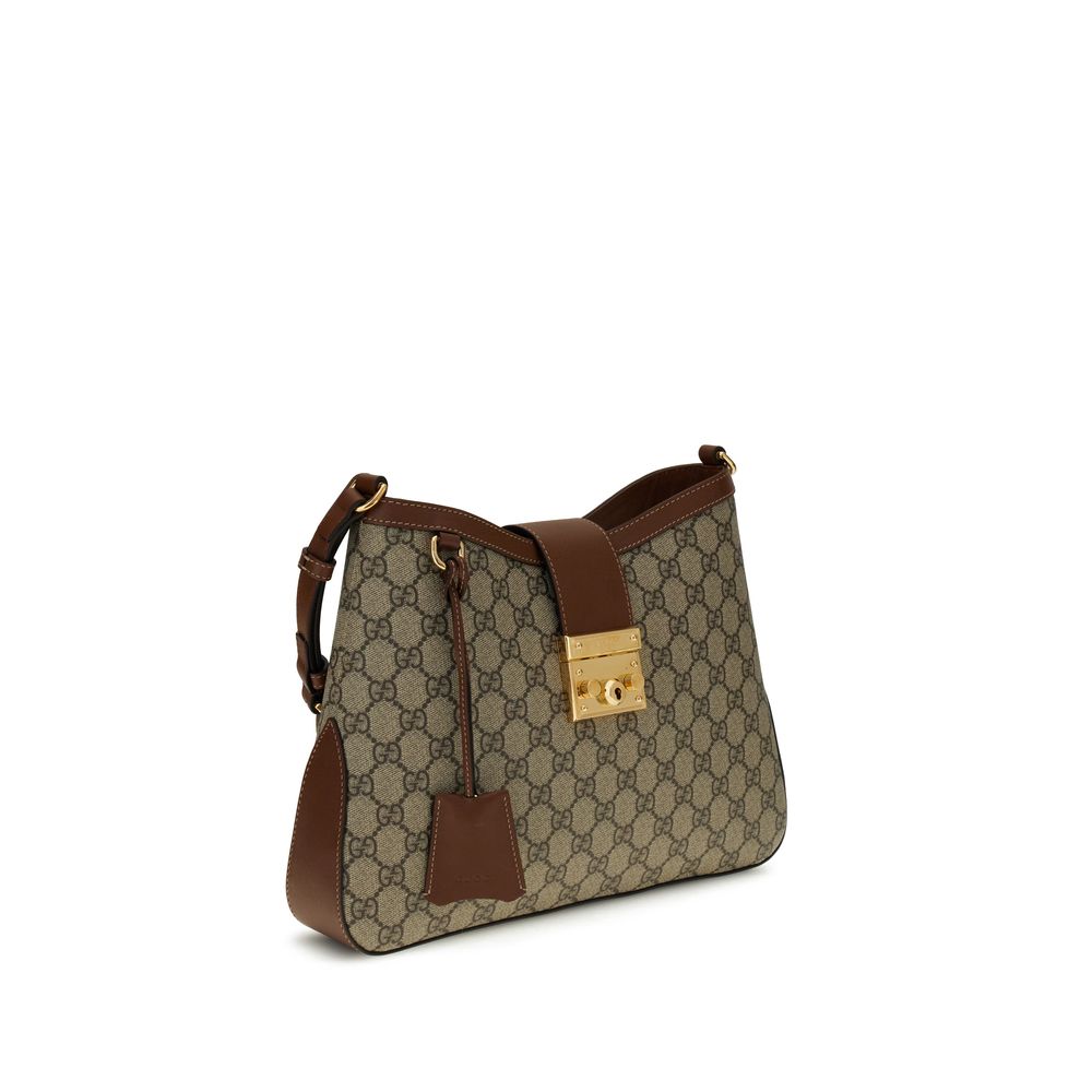 Grand sac à bandoulière Gucci avec cadenas