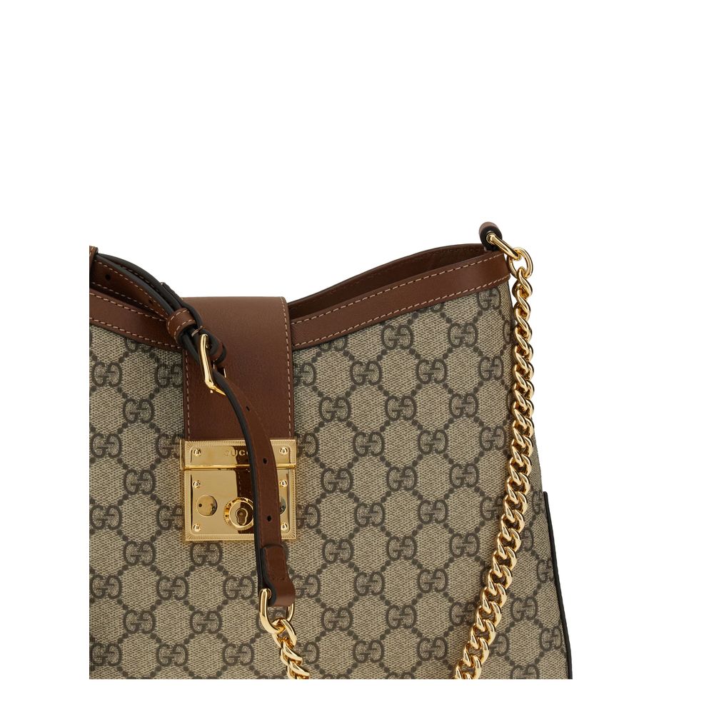 Grand sac à bandoulière Gucci avec cadenas