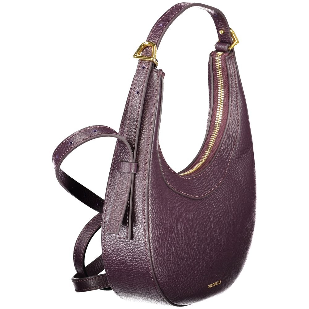 Sac à main en cuir violet Coccinelle