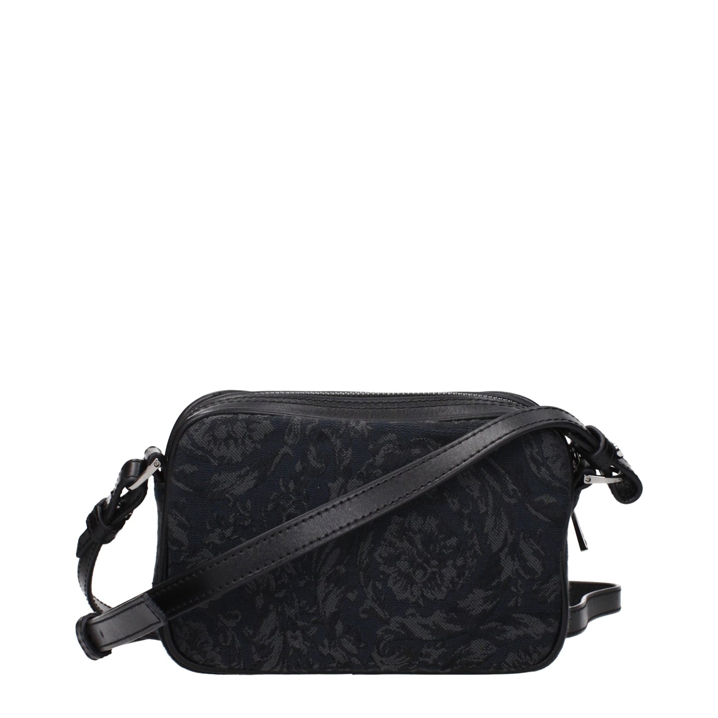 Versace – Schwarze Umhängetaschen aus Stoff
