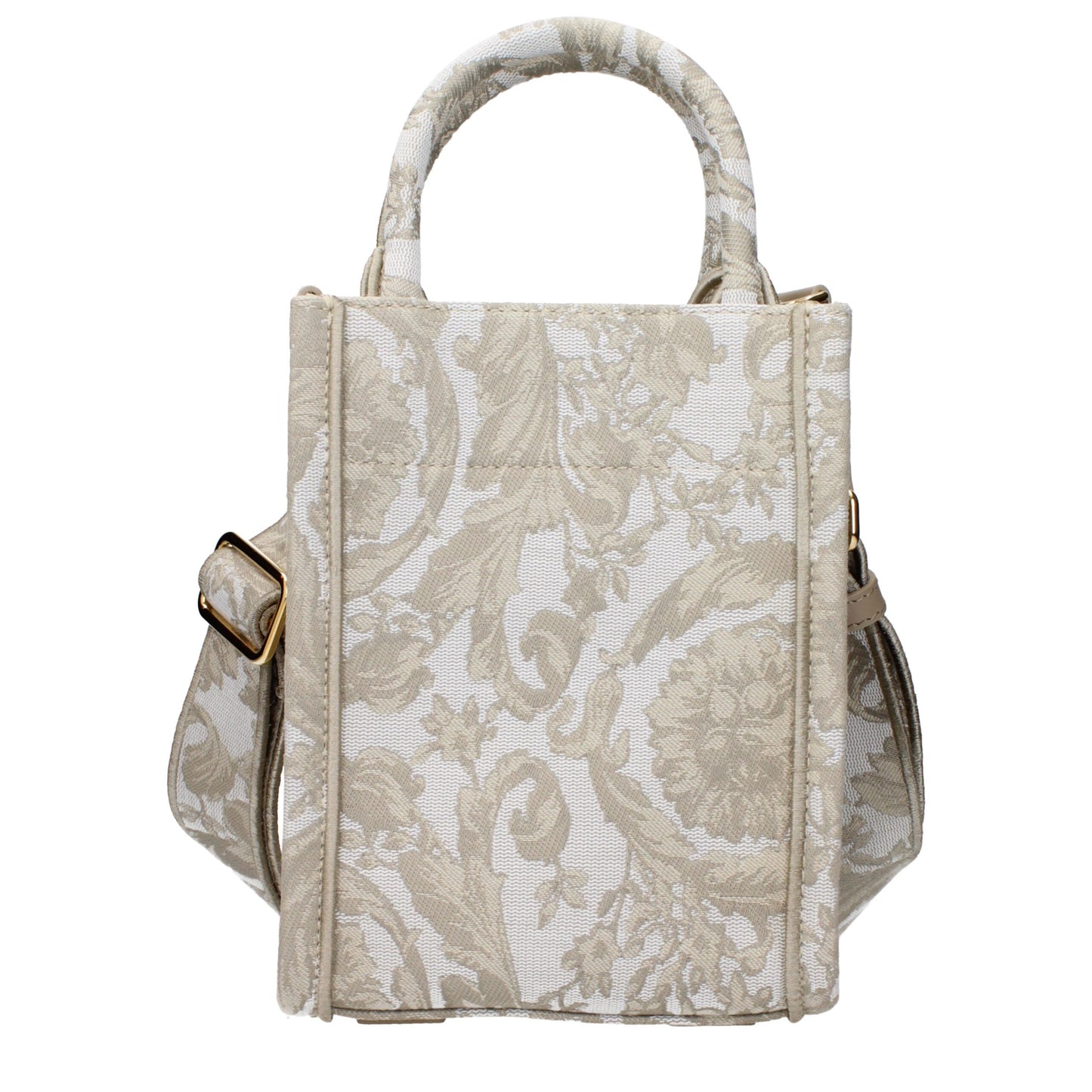Versace Beige Fabric Handbag