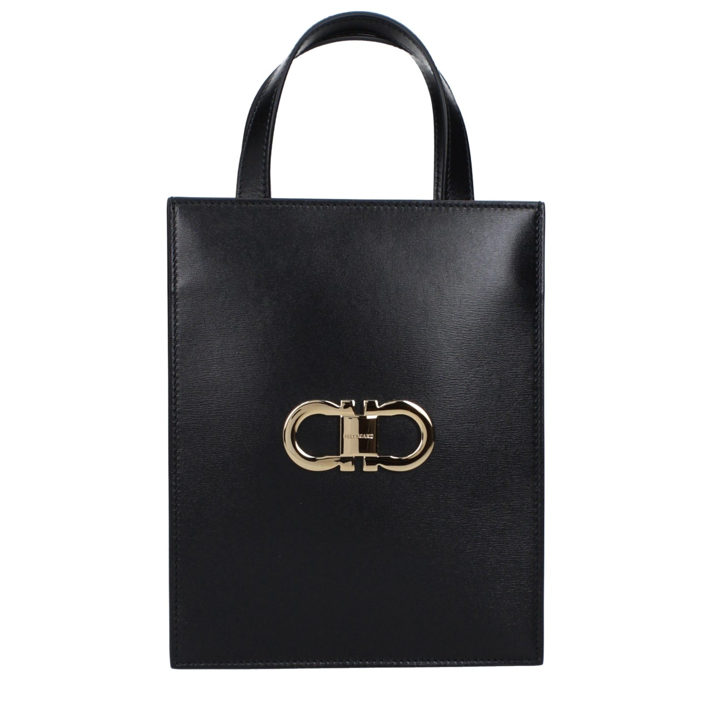 Salvatore Ferragamo Black Leather Handbag