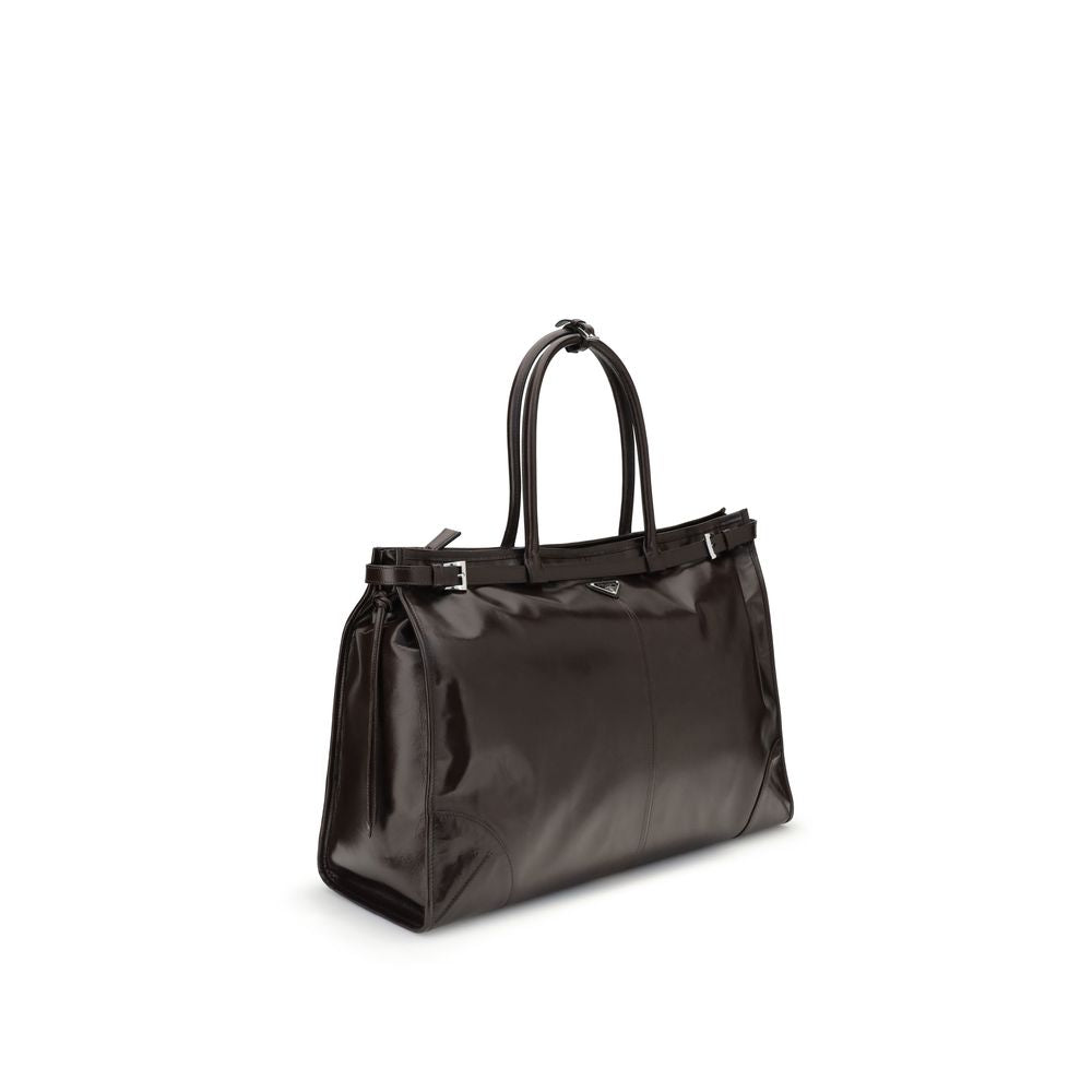 Sac de sport en cuir Prada