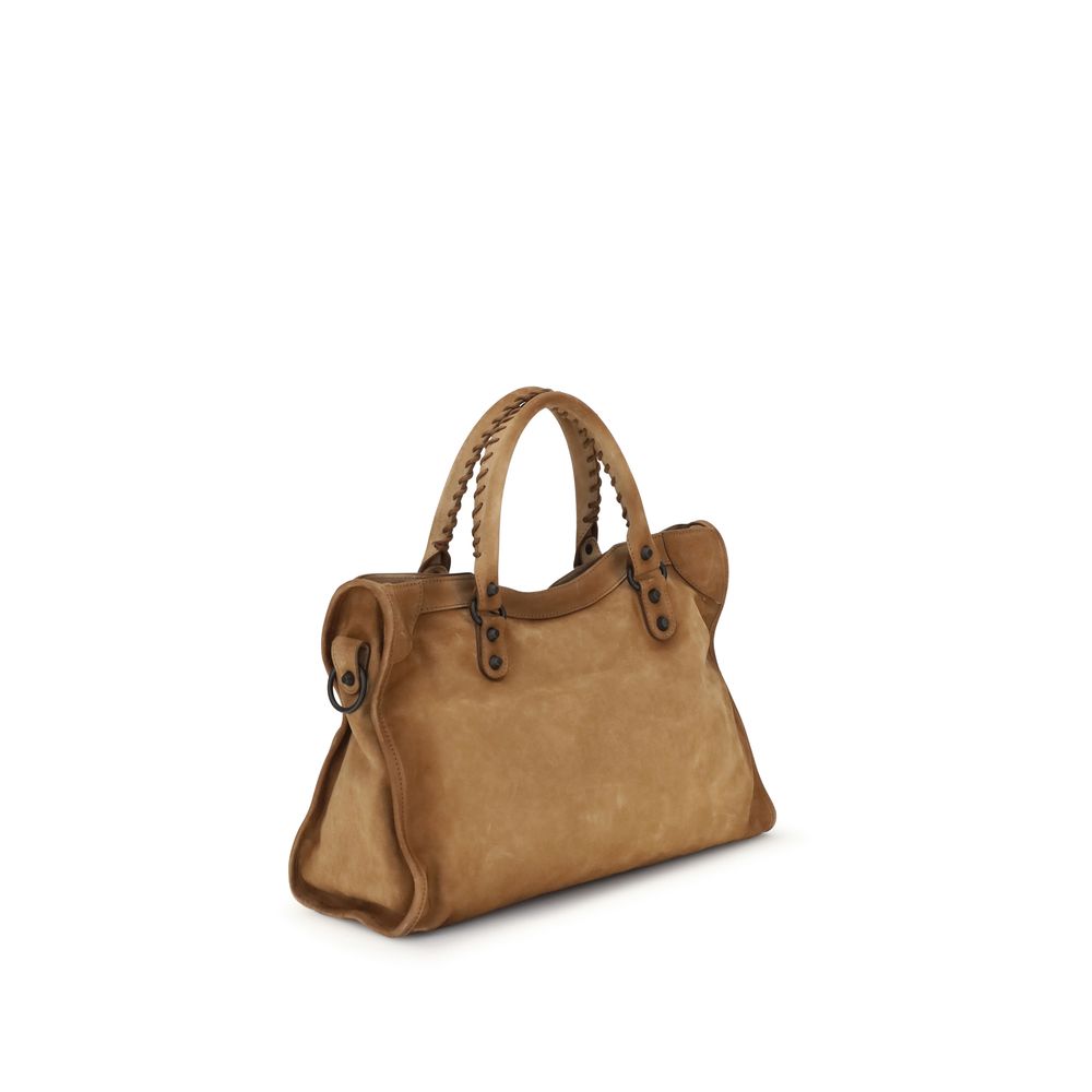 Sac à main Balenciaga en daim Le City medium