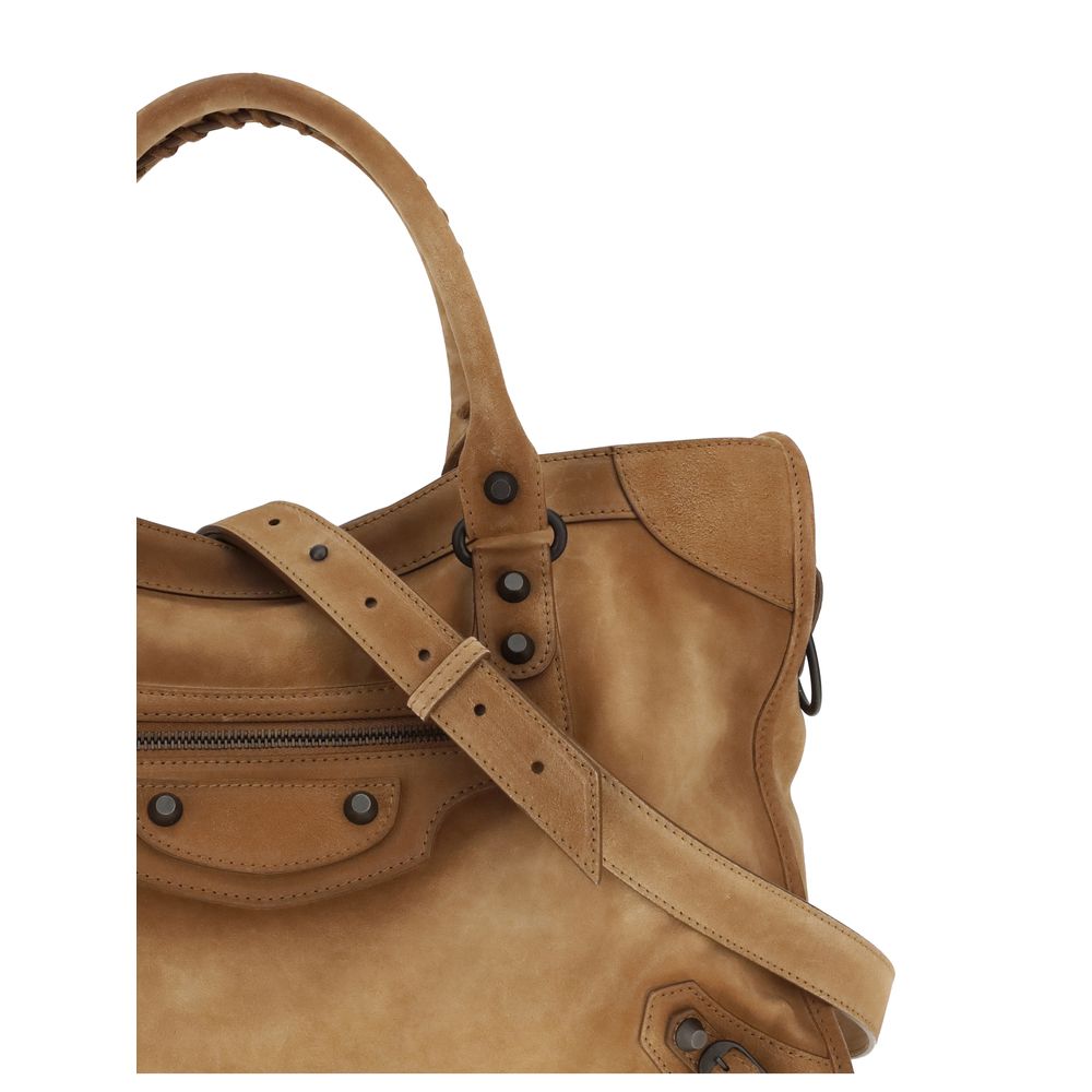 Sac à main Balenciaga en daim Le City medium