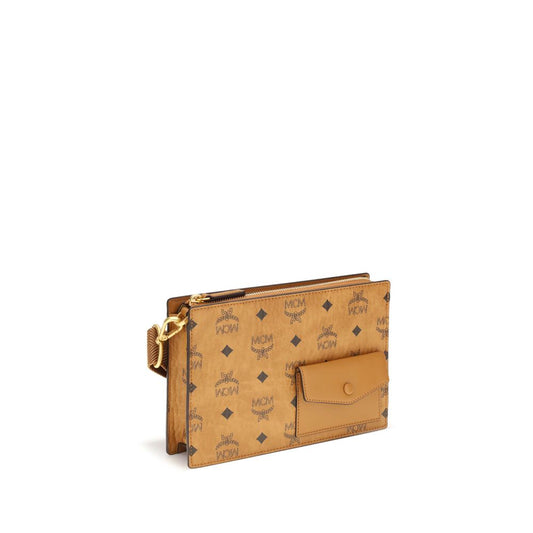 Sac à bandoulière en toile MCM Aren