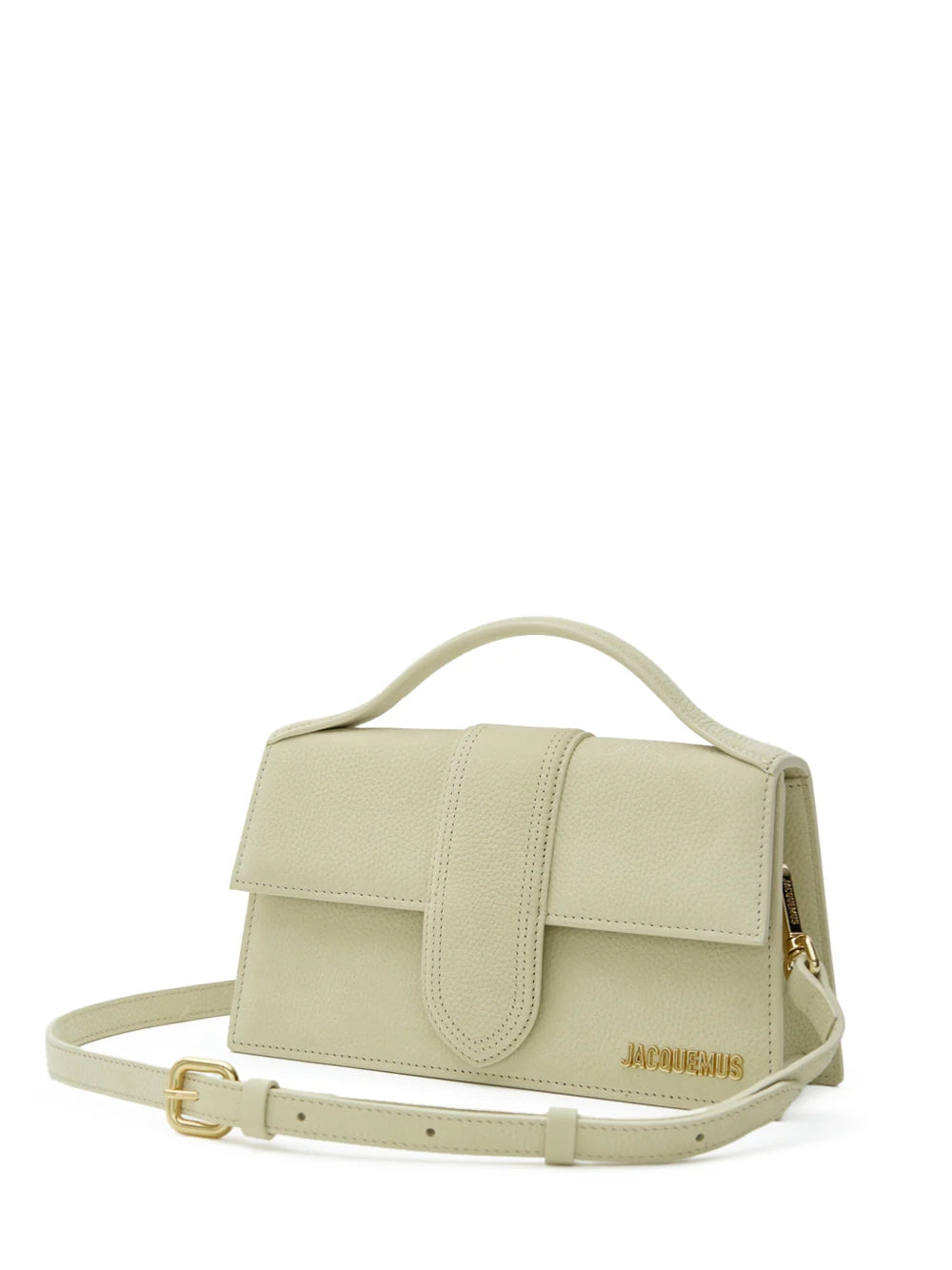 Beige strukturierte Le Grand Bambino-Tasche von Jacquemus