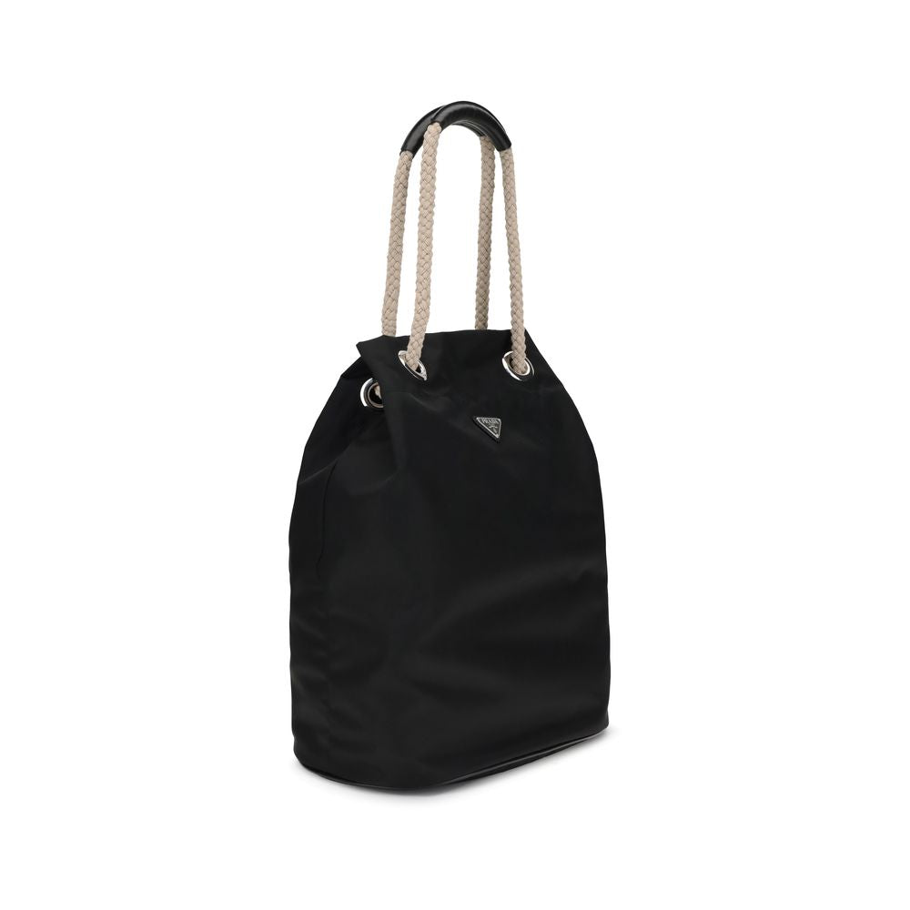Sac seau Prada Mariner Re-Nylon de taille moyenne