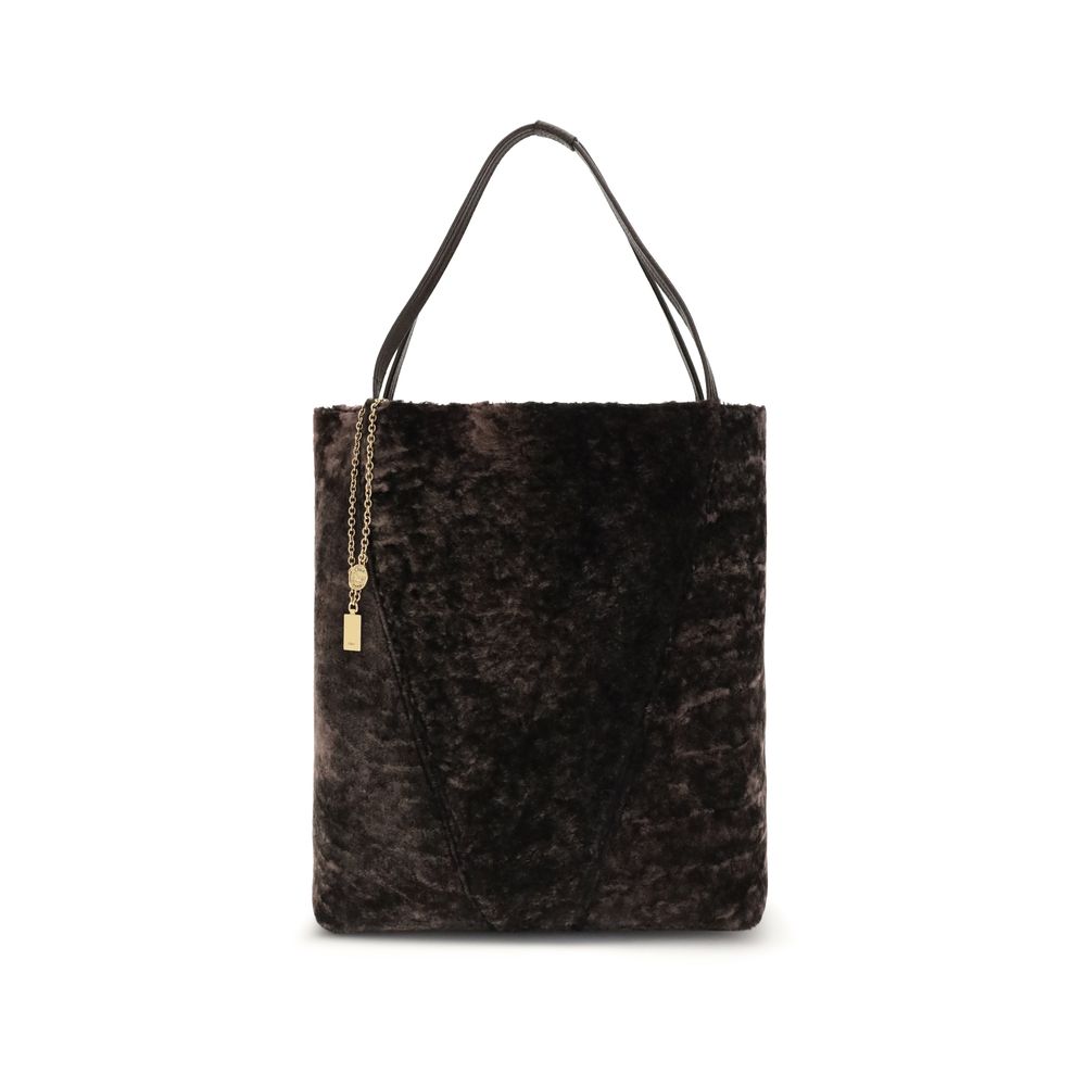 Chloé Große Spin Tote Bag aus weichem Lammfell