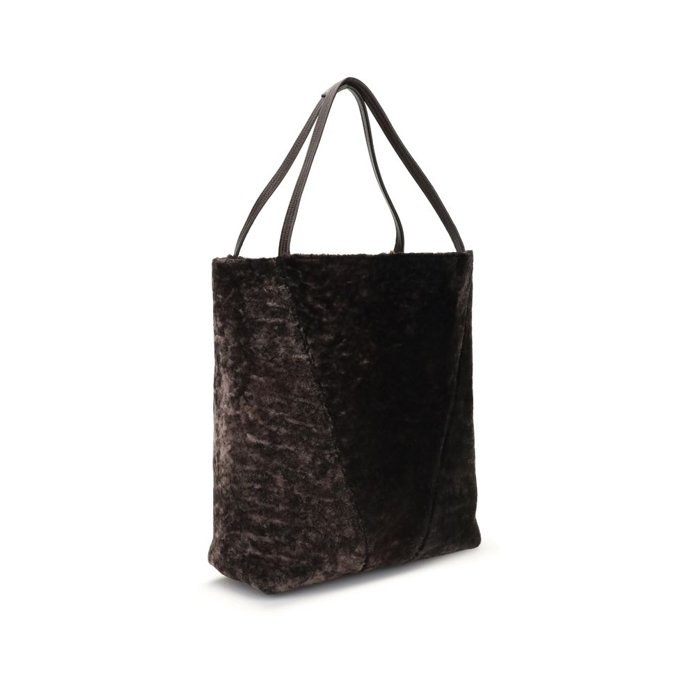Chloé Große Spin Tote Bag aus weichem Lammfell