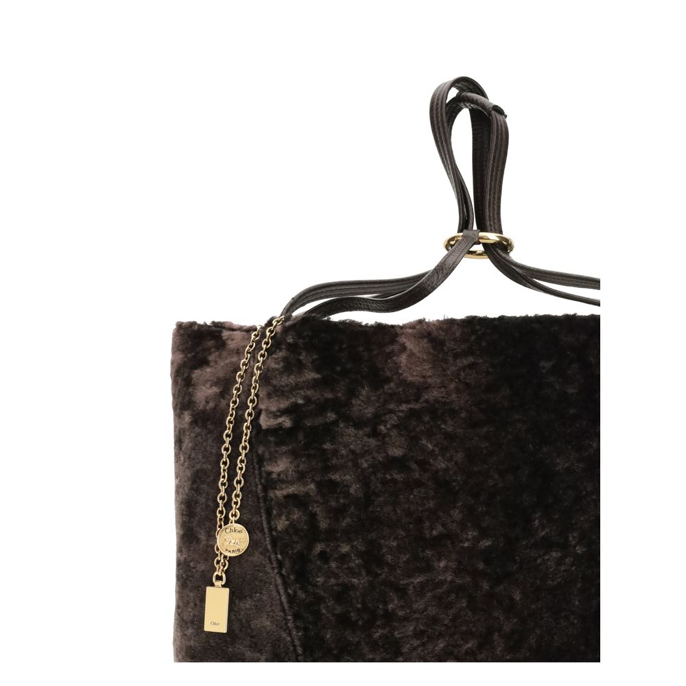 Chloé Große Spin Tote Bag aus weichem Lammfell