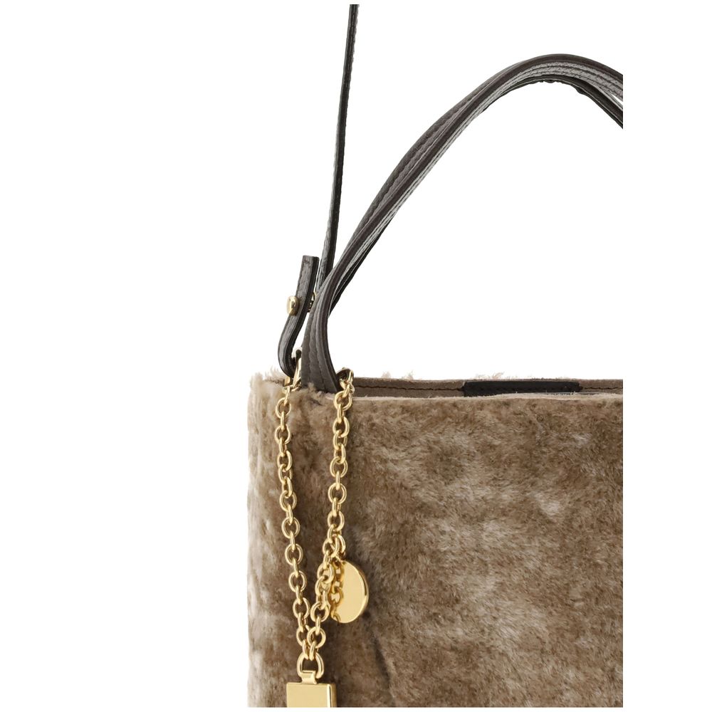 Petit sac fourre-tout Spin en peau de mouton Chloé