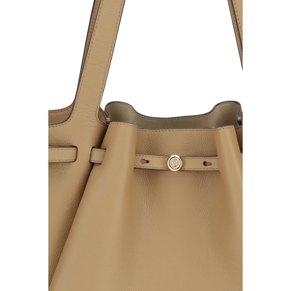 Tory Burch Beige Lederhandtasche