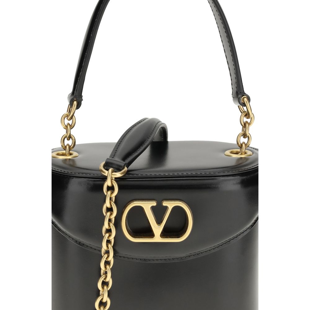 Sac bandoulière Valentino Garavani Bos Taurus en cuir de veau noir