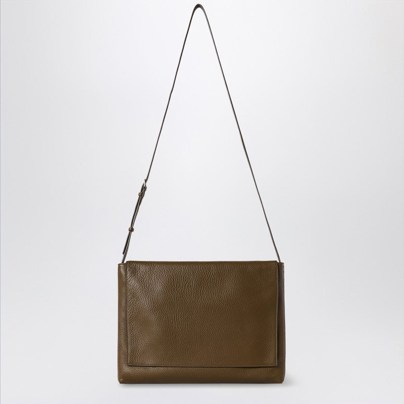 The Row Blue Leather Messenger Bag Nan