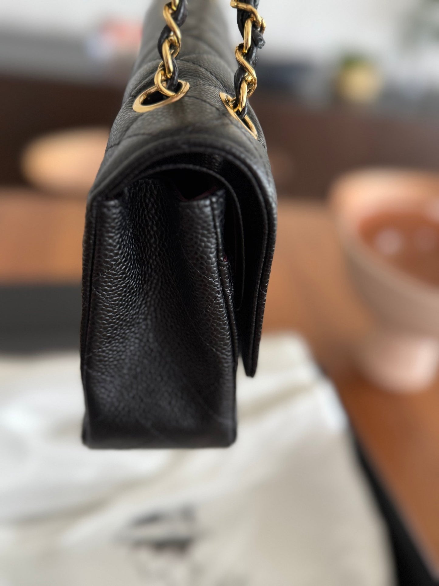 Black Chanel Medium Double Flap Bag at The Platonist