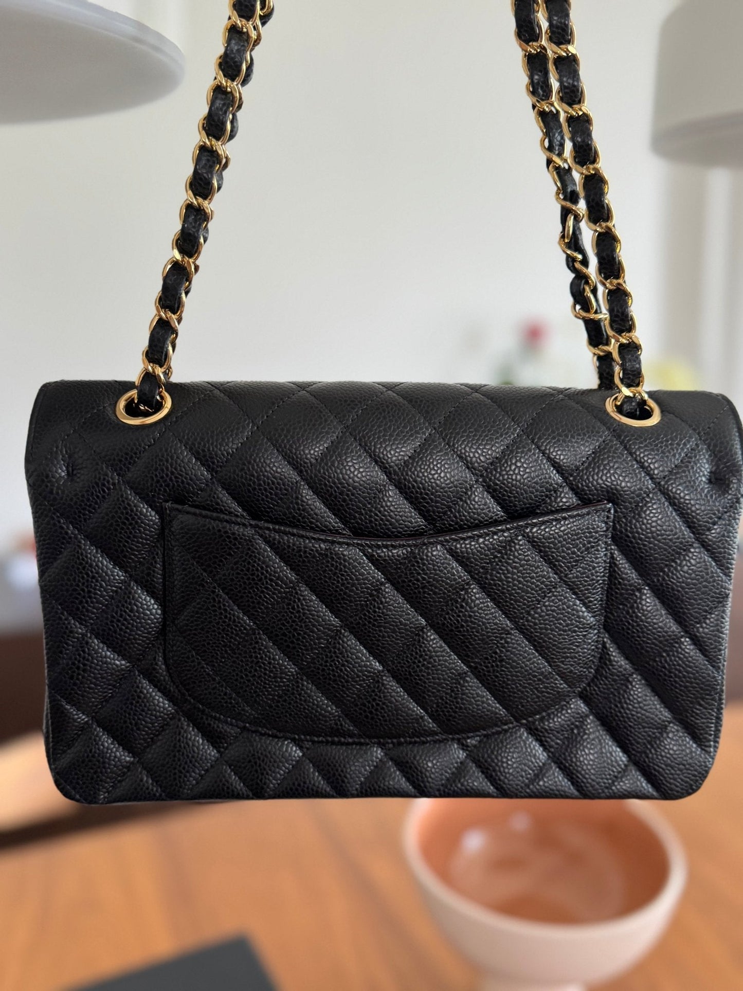 Black Chanel Medium Double Flap Bag at The Platonist