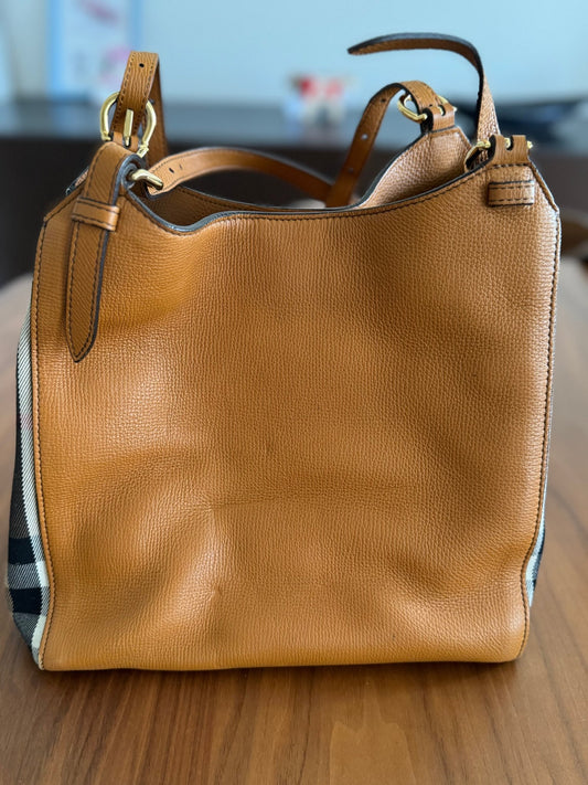 Burberry Fabric and Leather Canvas Canterbury Tote at The Platonist