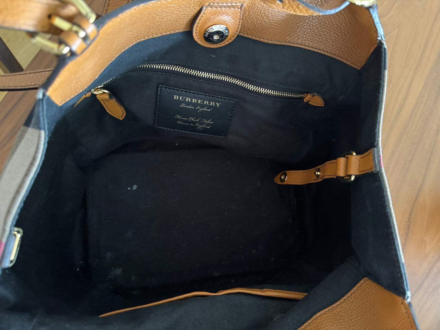 Burberry Fabric and Leather Canvas Canterbury Tote at The Platonist