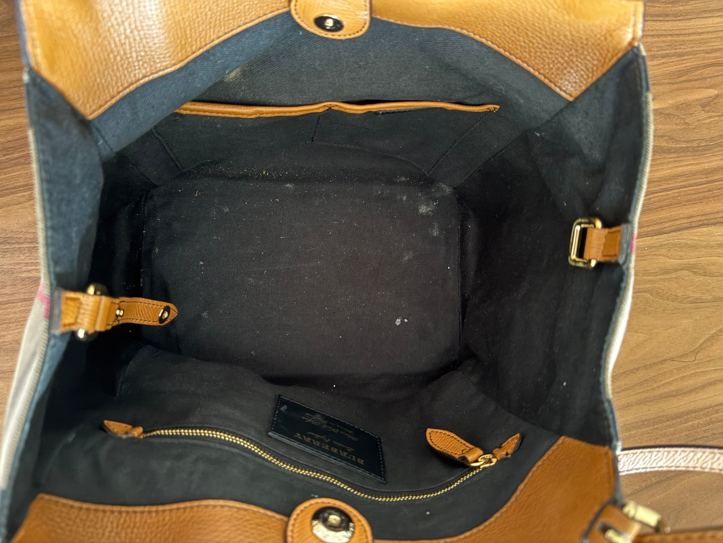 Burberry Fabric and Leather Canvas Canterbury Tote at The Platonist