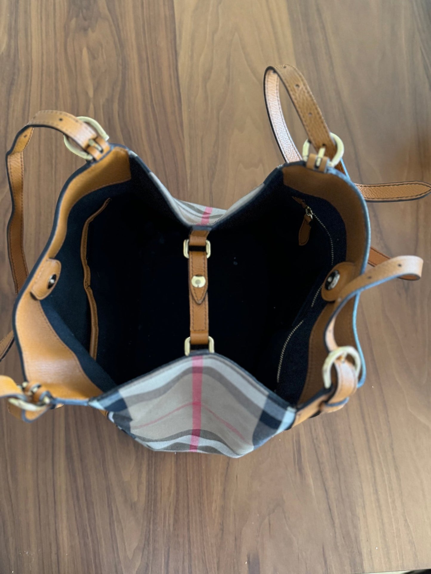 Burberry Fabric and Leather Canvas Canterbury Tote at The Platonist